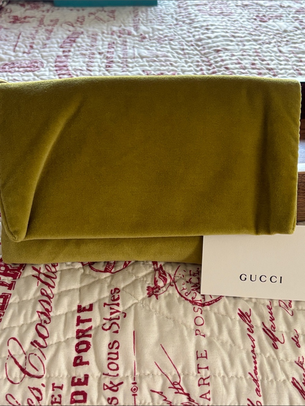 Gucci Eyewear Moss Green Velvet Case